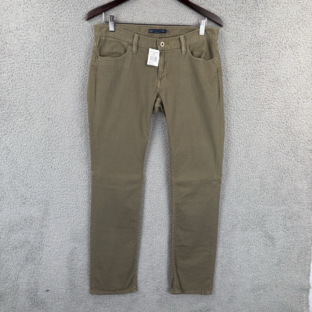 NEW Ralph Lauren Jeans Womens 29 (Fits 32x32) Olive Madison 888 Blue Label Y2K